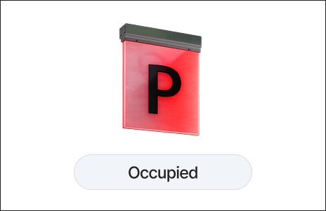 Occupied parking space