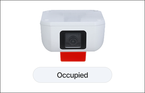 Occupied parking space